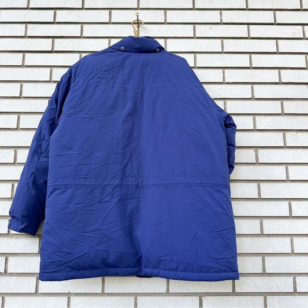 L.L.Bean Goose Down Parka Jacket Men’s XL Blue Winter Coat Nylon Shell - Picture 2 of 15